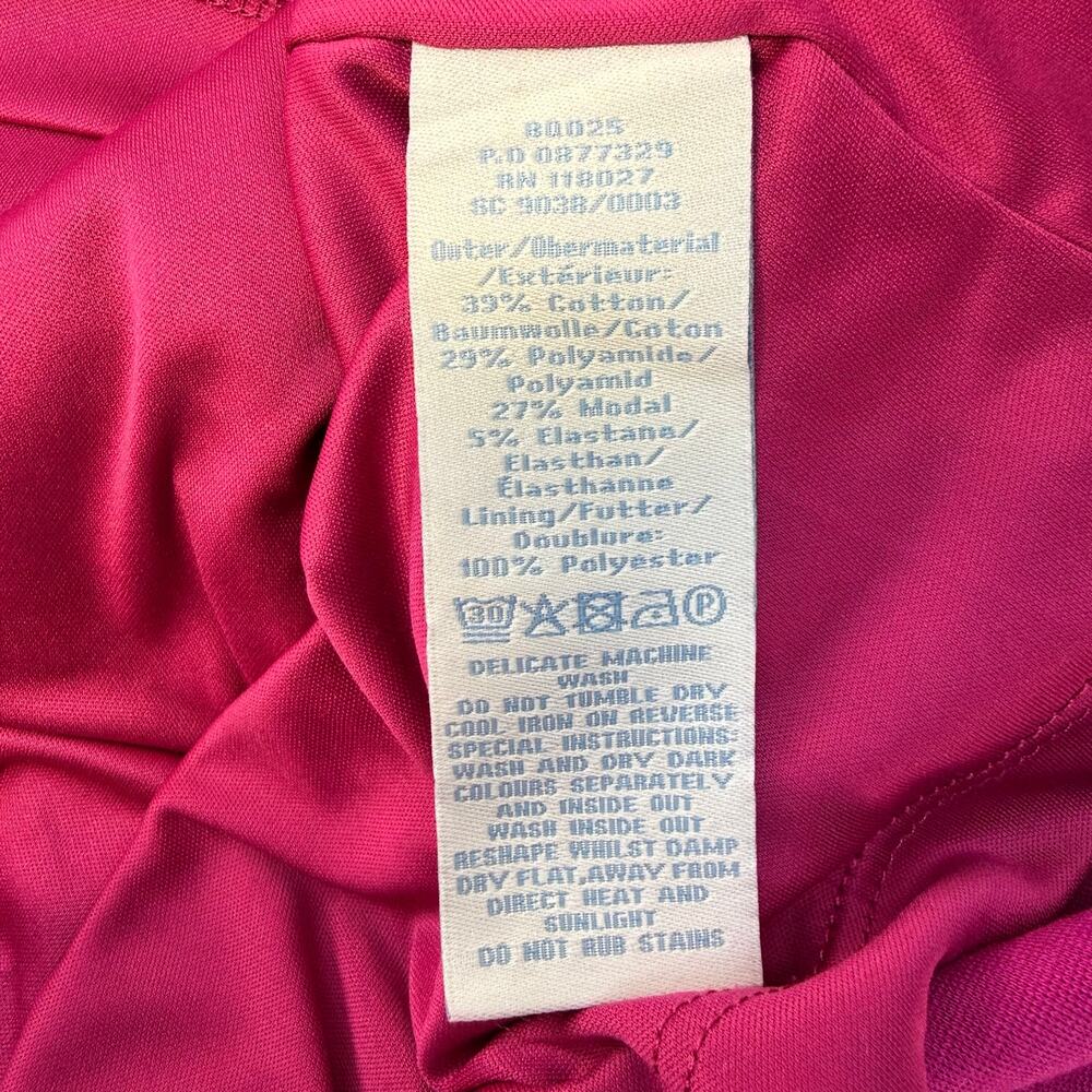 Boden Dress Women's 10 L Magenta Navy Short Sleave Sheath Dress Lined EUC - Picture 7 of 9